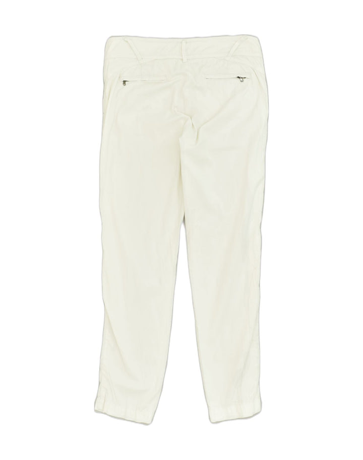 MARLBORO CLASSICS Womens Slim Chino Trousers EU 40 Medium W32 L30 White | Vintage Marlboro Classics | Thrift | Second-Hand Marlboro Classics | Used Clothing | Messina Hembry 