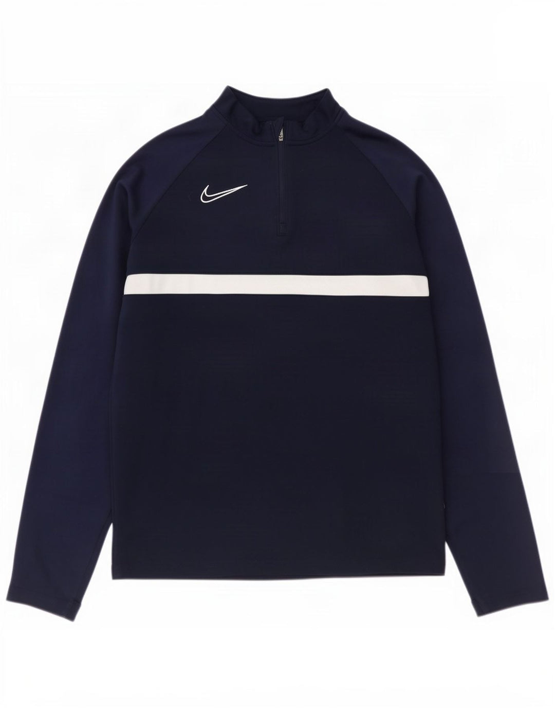 Nike Boys Pullover Tracksuit Top 13-14 Years XL Navy Blue Colorblock