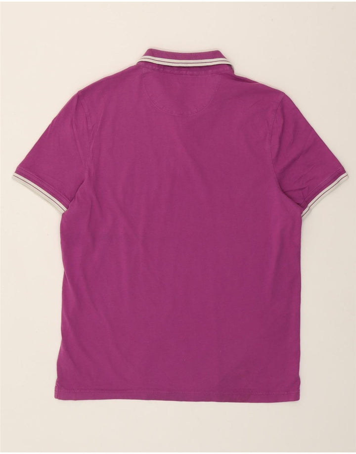MICHAEL KORS Mens Polo Shirt Medium Purple Cotton
