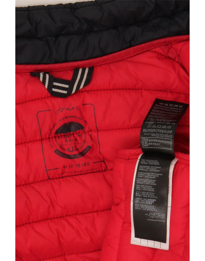Joules Boys Padded Gilet 9-10 Years Navy Blue Polyester