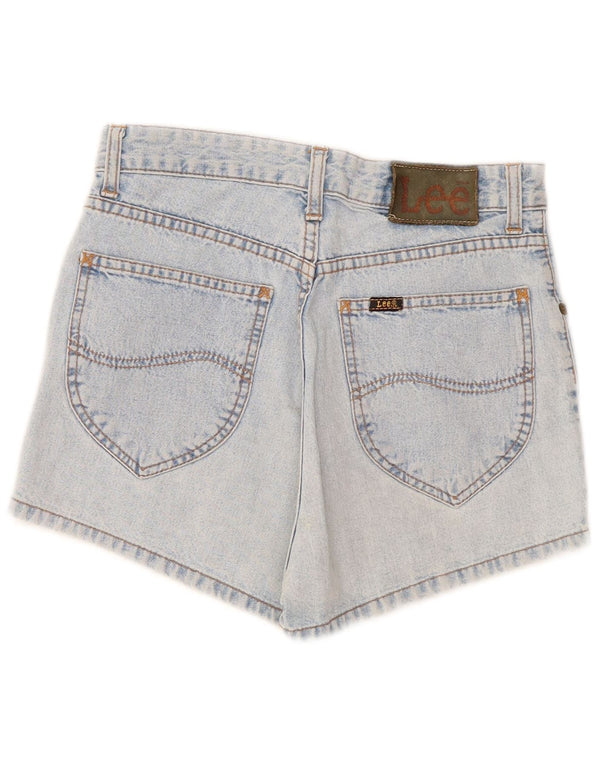 Lee Womens Melrose Wide Leg High Waist Denim Shorts W29 Medium Blue Cotton