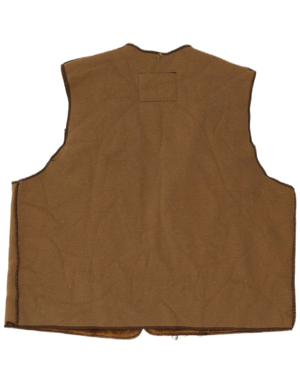 Barbour Mens Sherpa Liner Gilet Μέγεθος 52 Μεγάλο Καφέ Ακρυλικό