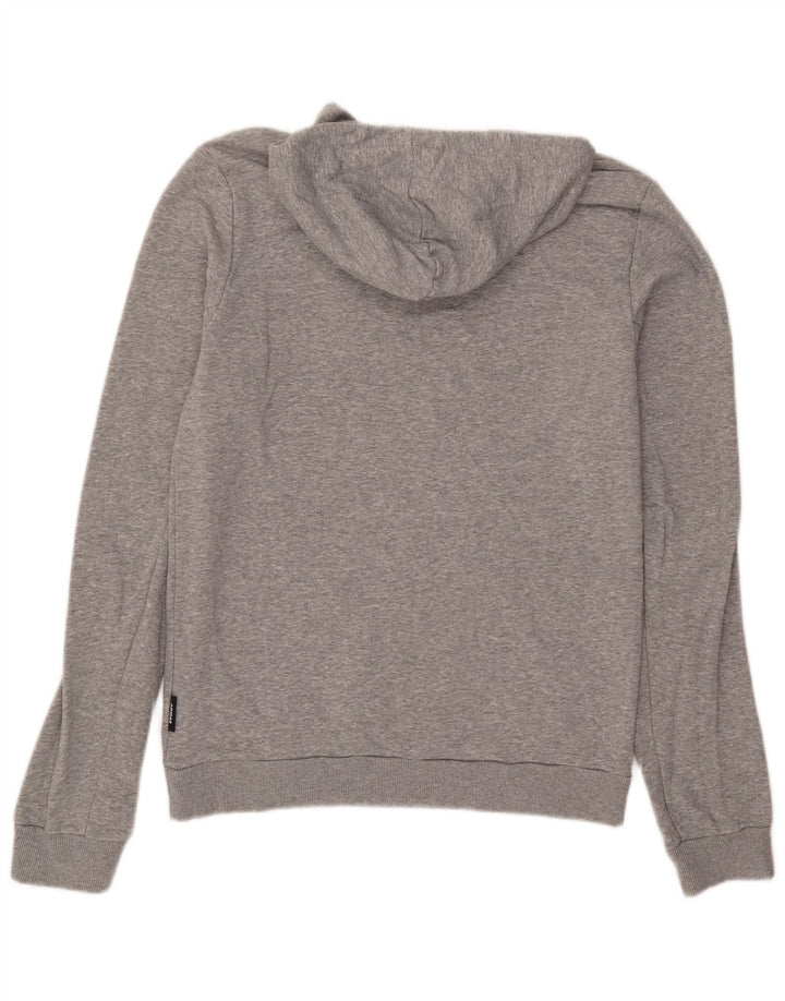 Adidas Ανδρικό Hoodie Jumper Μεσαίο γκρι βαμβακερό