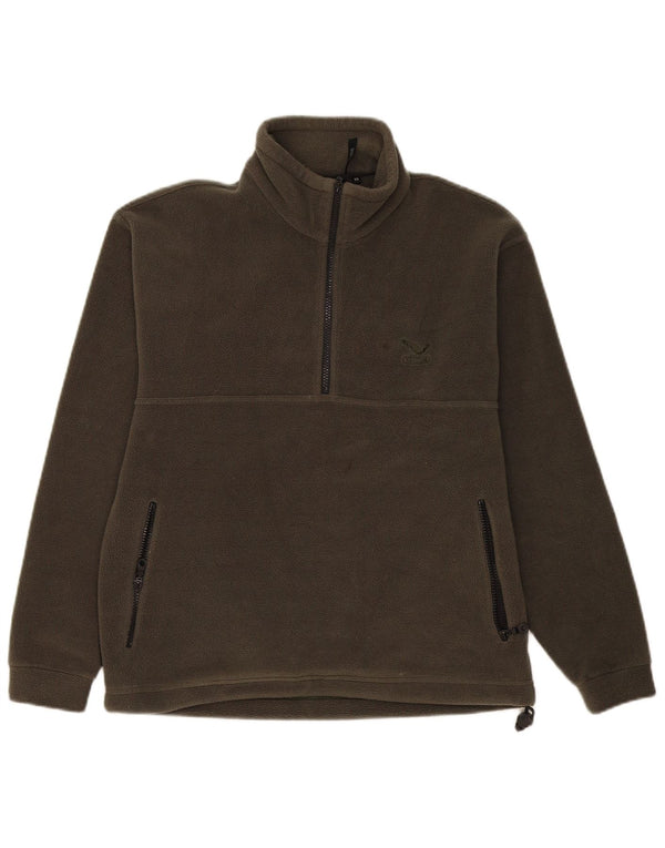 SALEWA Ανδρικό φερμουάρ Fleece Jumper XS Green Polyester Sports