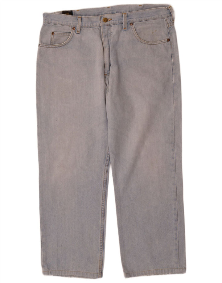 Lee Mens Straight Jeans W38 L27 Μπλε Βαμβακερό