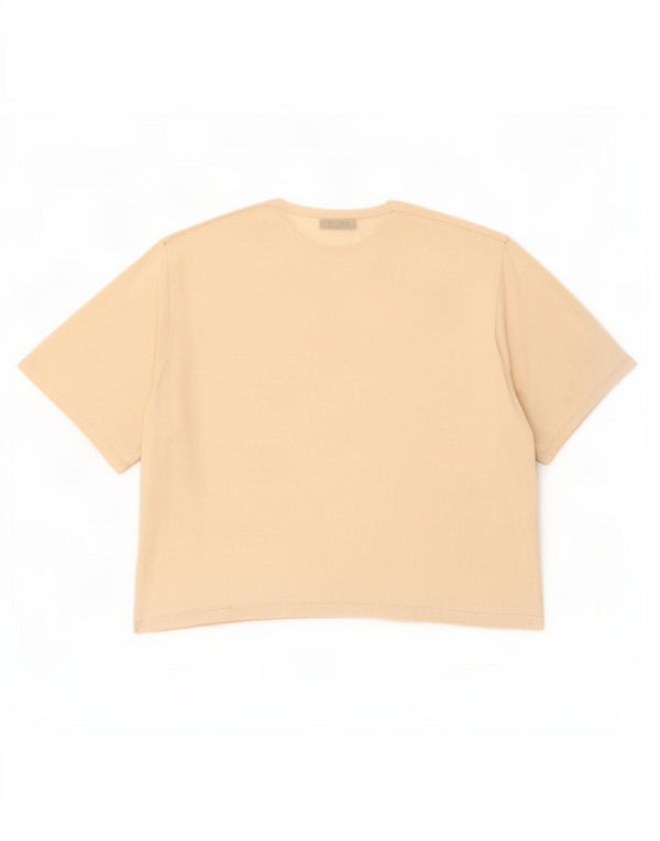 Zara Γυναικείο T-Shirt Top UK 10 Small Off White Viscose