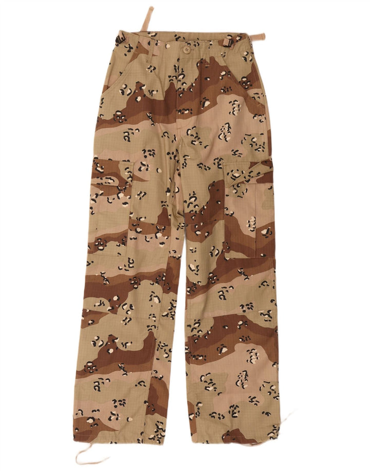 MFH Γυναικείο κανονικό παντελόνι Cargo XS W26 L28 Beige Camouflage Polyester