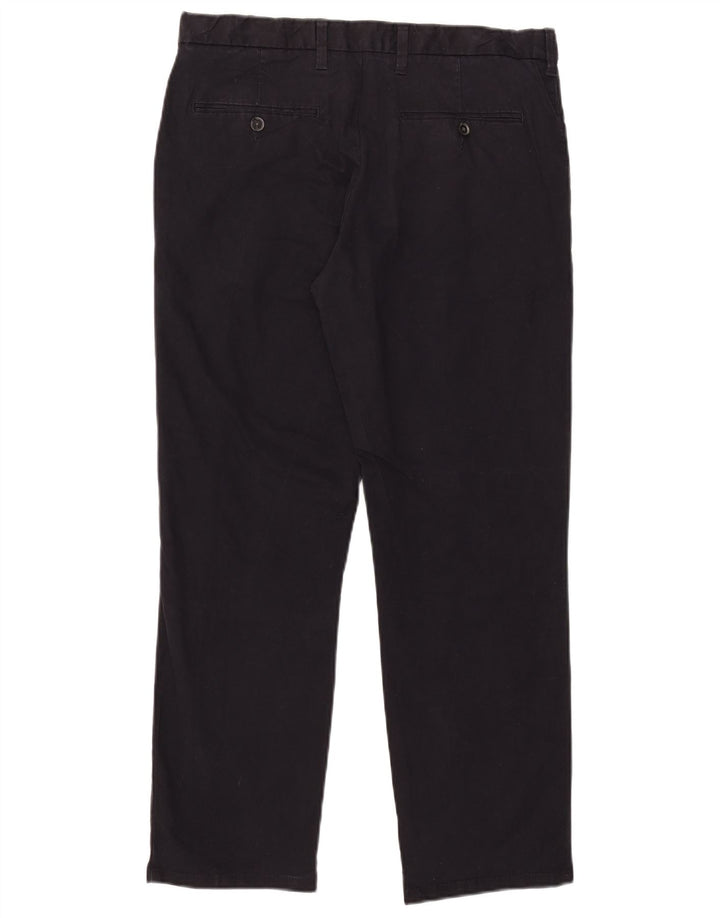 Marks & Spencer Ανδρικό παντελόνι Chino Regular W34 L29 Μαύρο βαμβακερό
