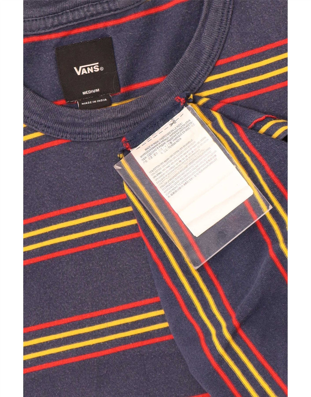 Ανδρικό T-Shirt Vans Top Βαμβακερό μεσαίο μπλε ναυτικό ριγέ