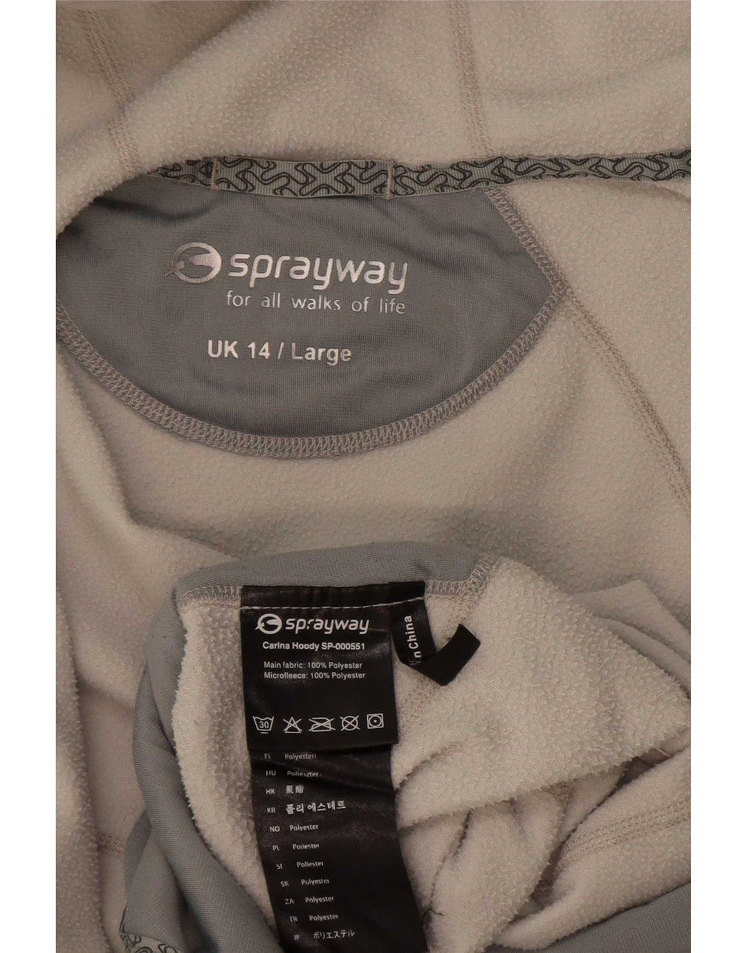 Sprayway Γυναικείο Fleece Jacket UK 14 Large White Polyester