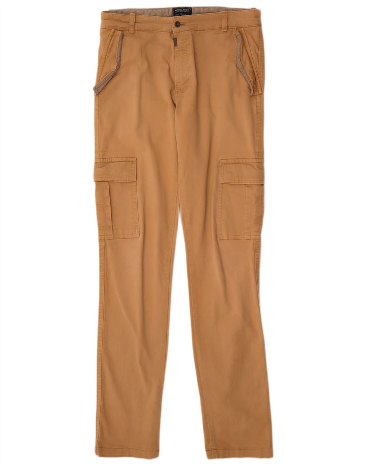 Woolrich Γυναικείο Slim Cargo Παντελόνι UK 14 Medium W30 L32 Beige βαμβακερό