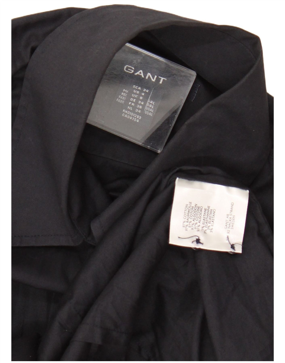 Γυναικείο πουκάμισο Gant UK 8 Small Navy Blue από βαμβάκι