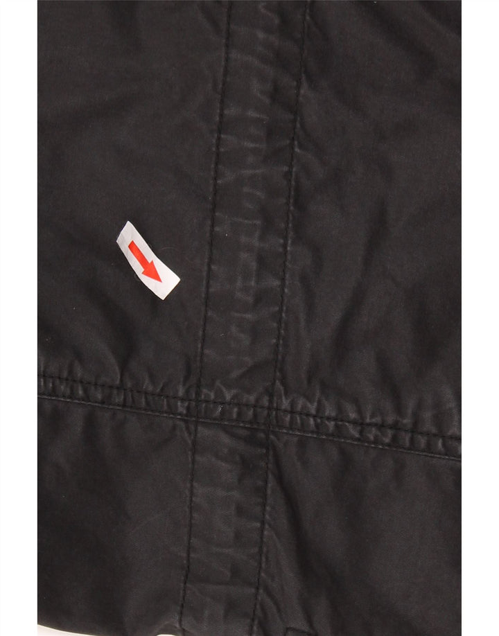 Ανδρικό στρατιωτικό μπουφάν DIESEL UK 44 2XL Μαύρο βαμβακερό