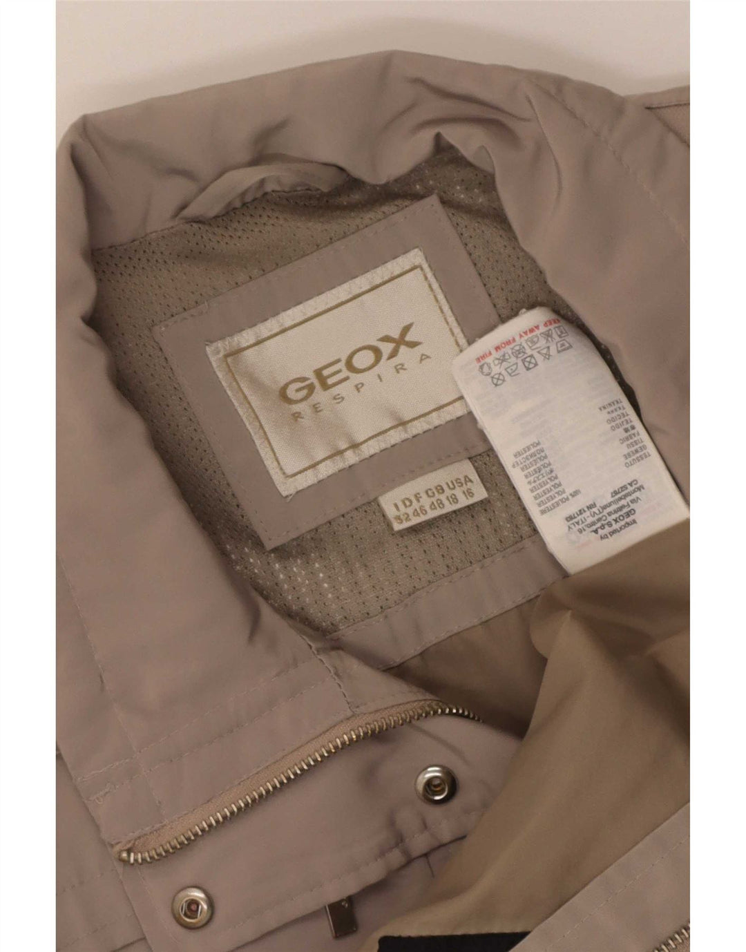 Γυναικείο παλτό Geox Respira IT 48 XL Beige Polyester