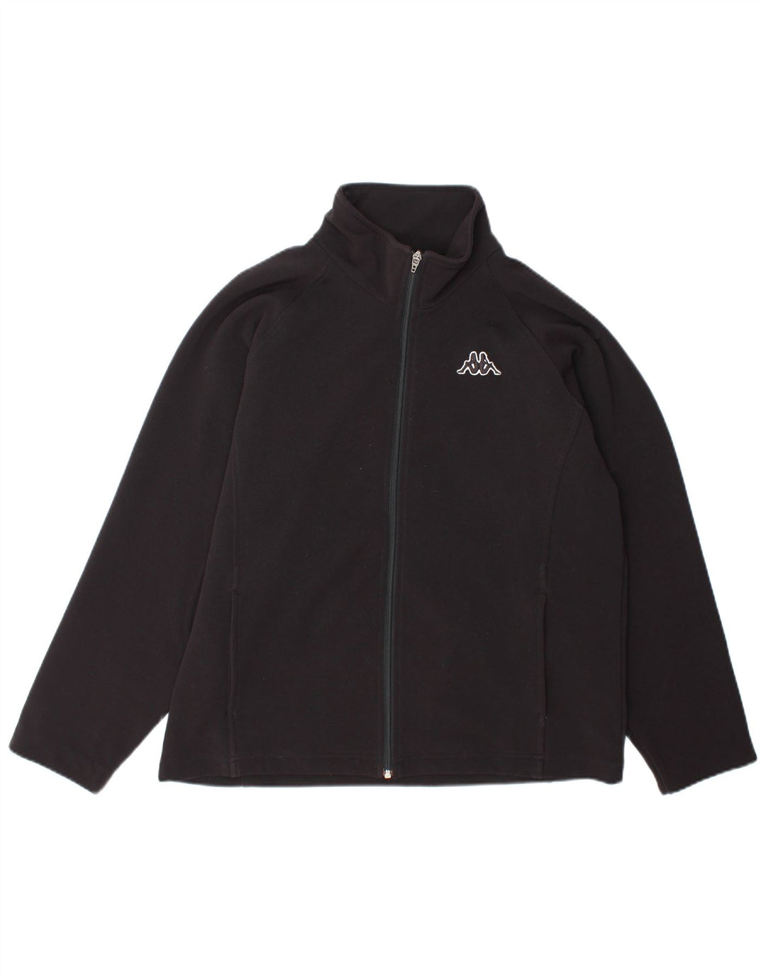 Kappa Γυναικεία φόρμα Top Jacket UK 18 XL Μαύρο Πολυεστέρας