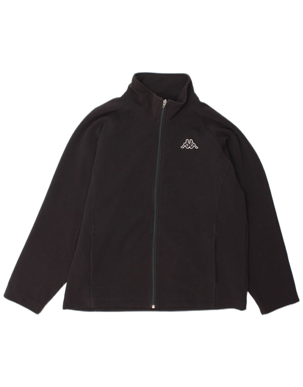 Kappa Γυναικεία φόρμα Top Jacket UK 18 XL Μαύρο Πολυεστέρας