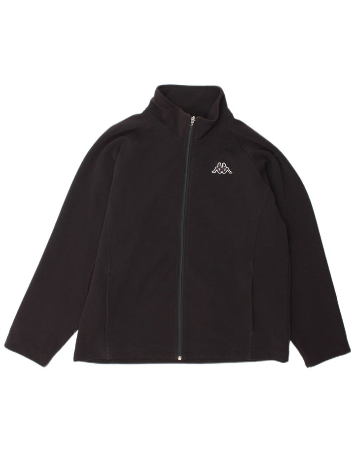 Kappa Γυναικεία φόρμα Top Jacket UK 18 XL Μαύρο Πολυεστέρας