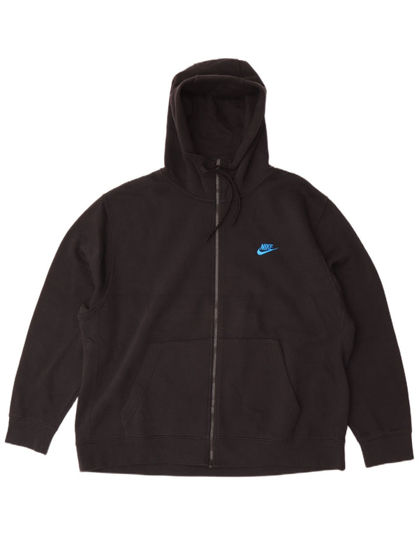 Ανδρικό πουλόβερ Nike με φερμουάρ 2XL μαύρο βαμβακερό