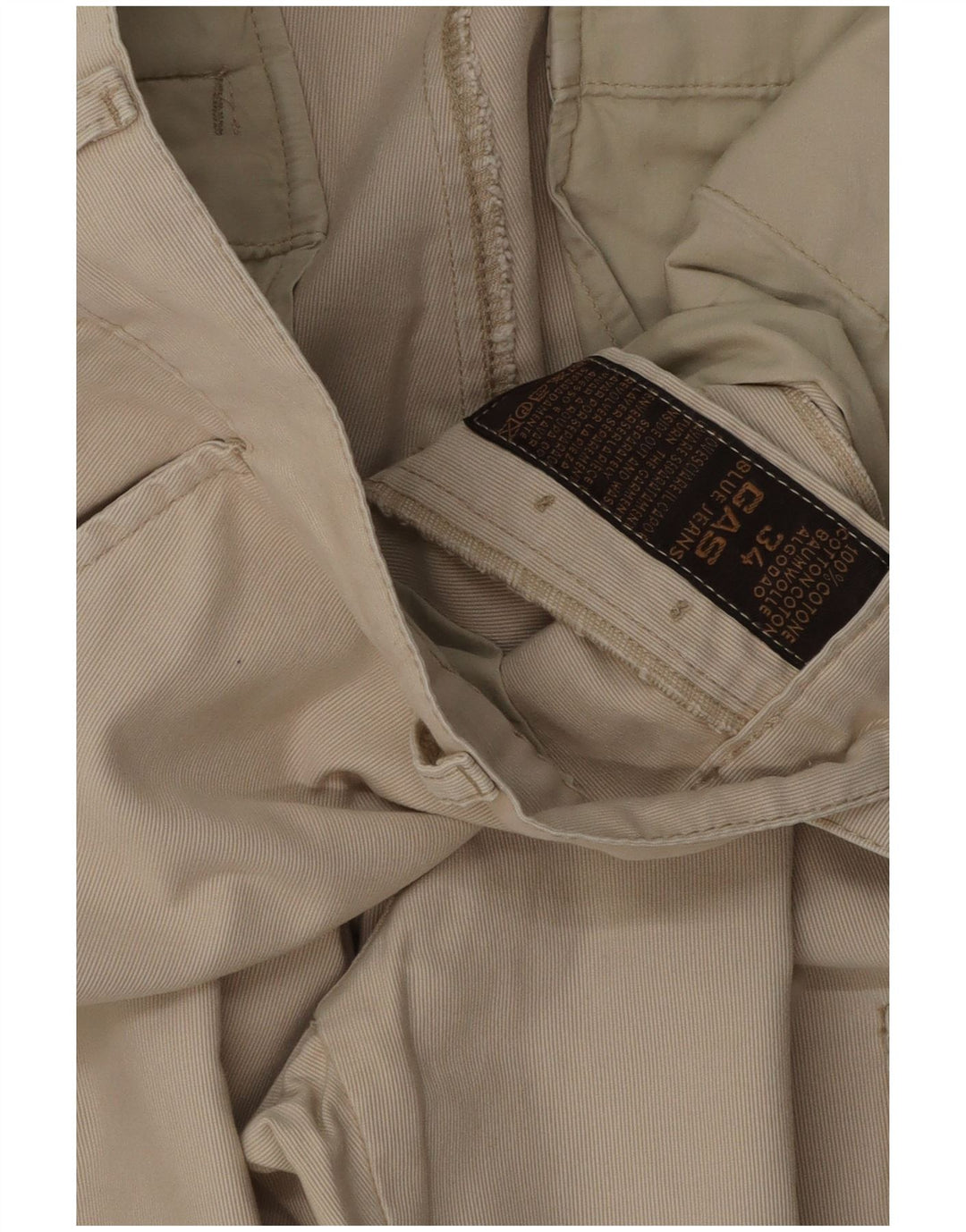 Ανδρικό παντελόνι Gas Straight Cargo W34 L32 Μπεζ βαμβακερό