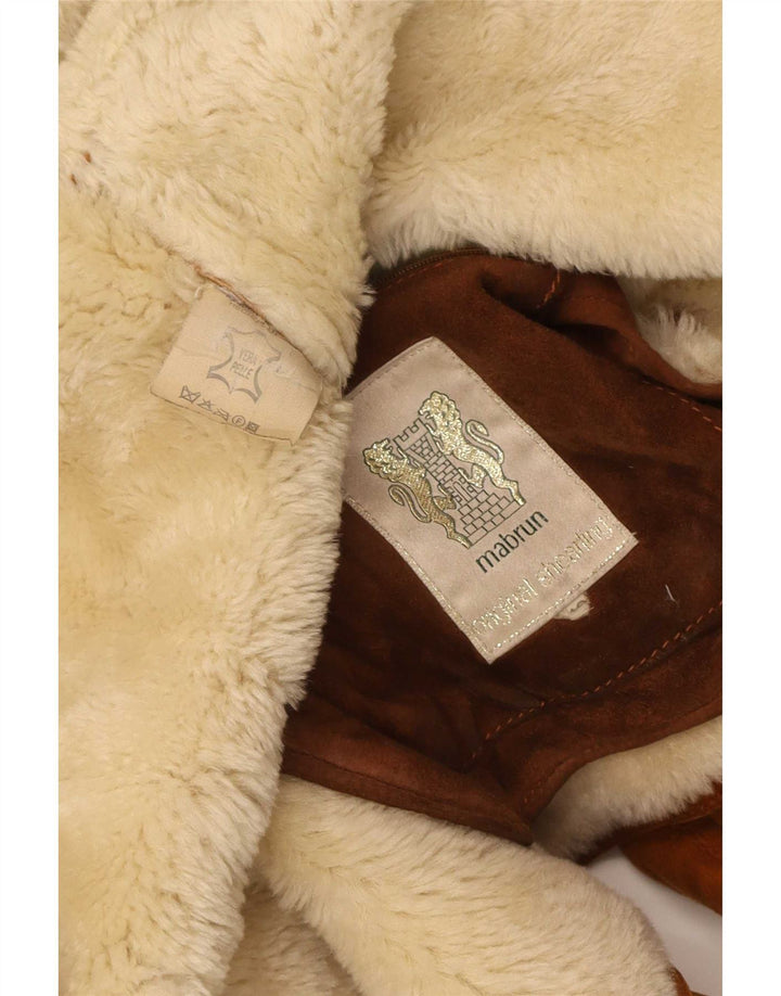 Ανδρικό παλτό Mabrun Shearling UK 40 Large Beige Shearling