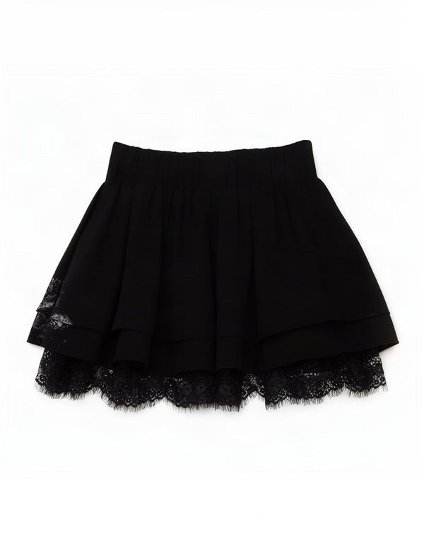 Μίνι φούστα Guess Girls 11-12 ετών W26 Μαύρη Paisley Βαμβακερή