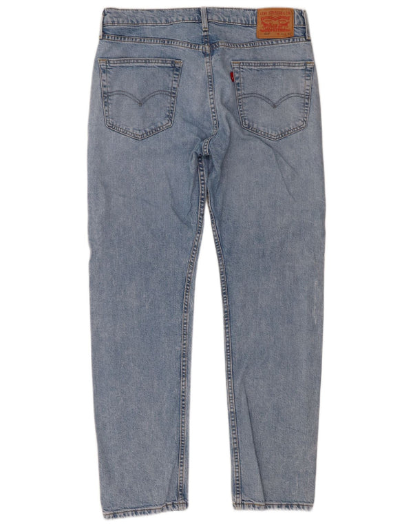 Levi's Mens 502 Tapered Jeans W34 L32 Blue Cotton