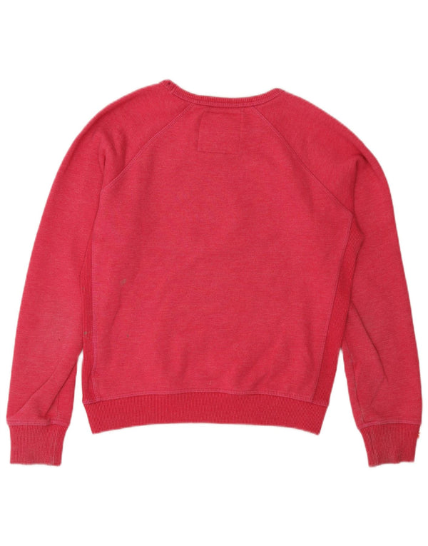 Superdry Γυναικεία Φούτερ Jumper UK 6 XS Pink Cotton
