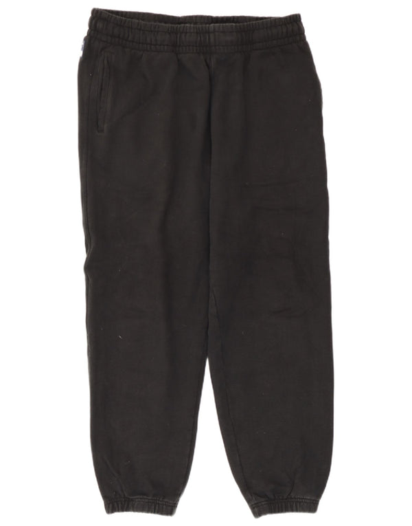 Superdry Γυναικεία αθλητική φόρμα Παντελόνι Joggers UK 14 Large Μαύρο Βαμβακερό