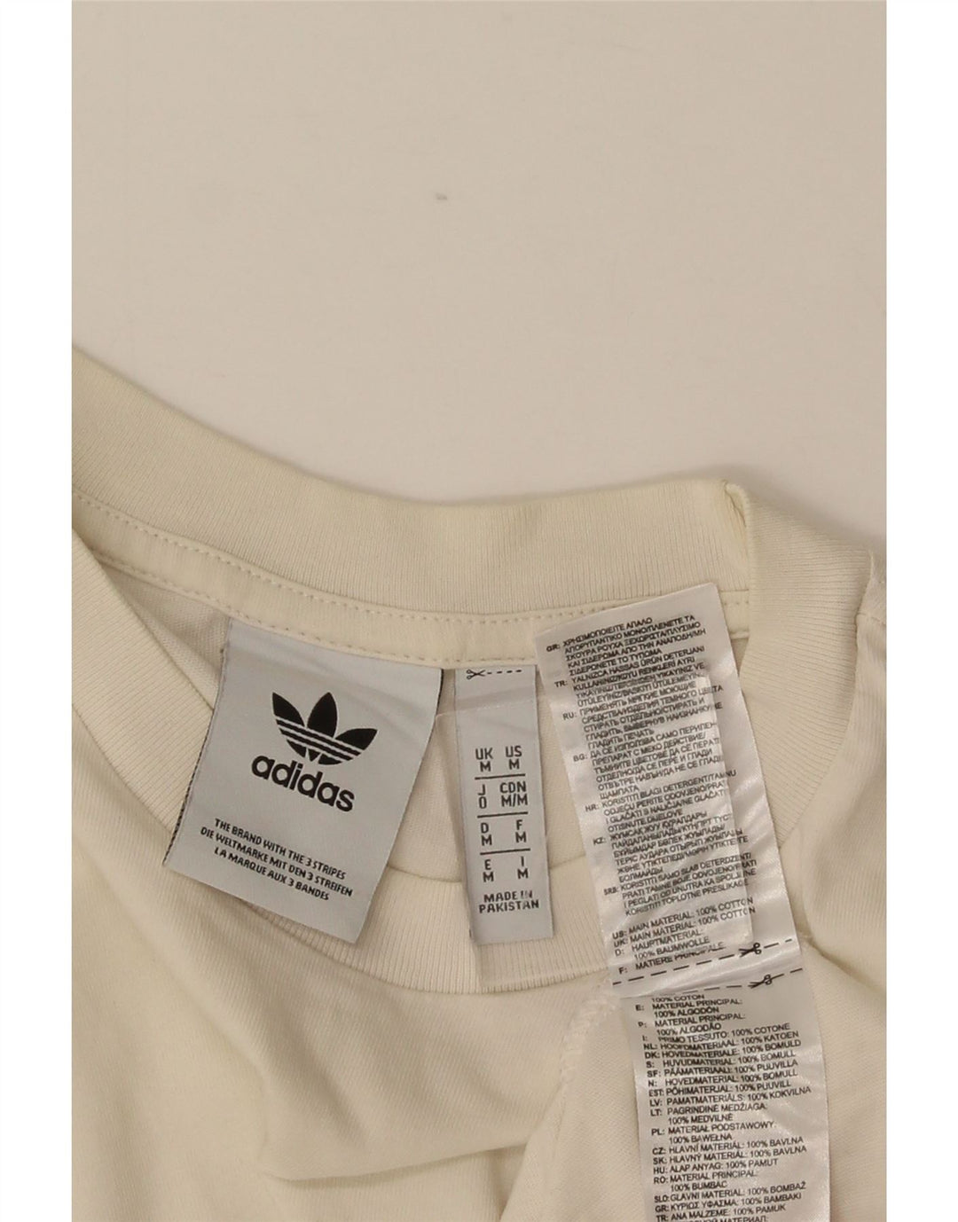Ανδρικό γραφικό μπλουζάκι ADIDAS Τοπ μεσαίο λευκό βαμβακερό