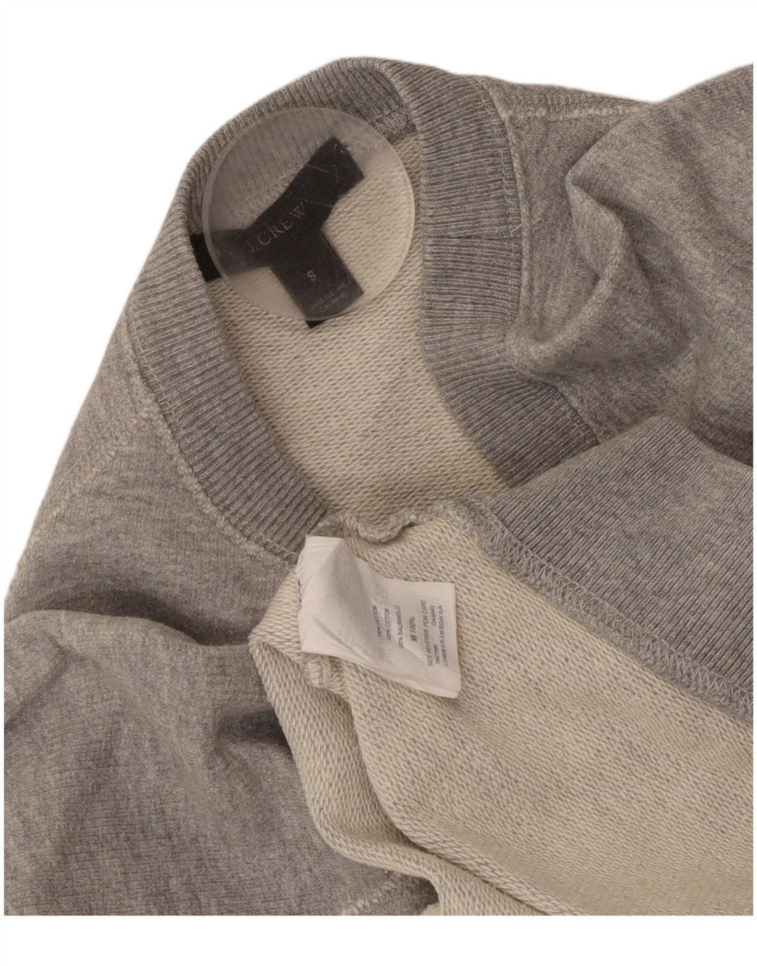 Γυναικείο γραφικό φούτερ J. CREW Jumper UK 10 Small Grey Cotton