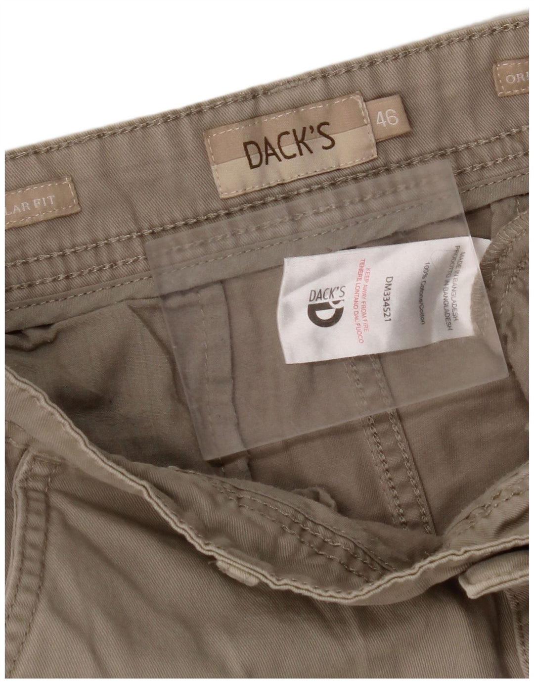 DACK'S Ανδρικό σορτς Chino IT 46 Small W32 Μπεζ βαμβακερό