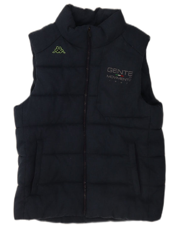 Kappa Γυναικεία padded Gilet UK 12 Medium Navy Blue