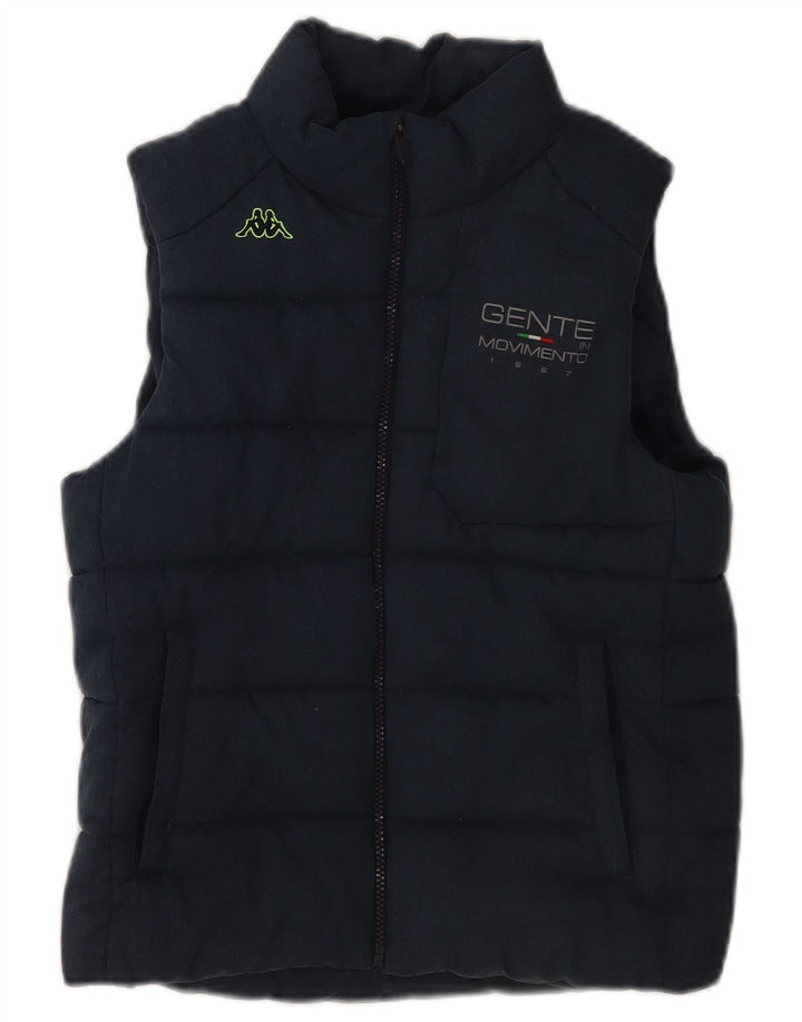 Kappa Γυναικεία padded Gilet UK 12 Medium Navy Blue