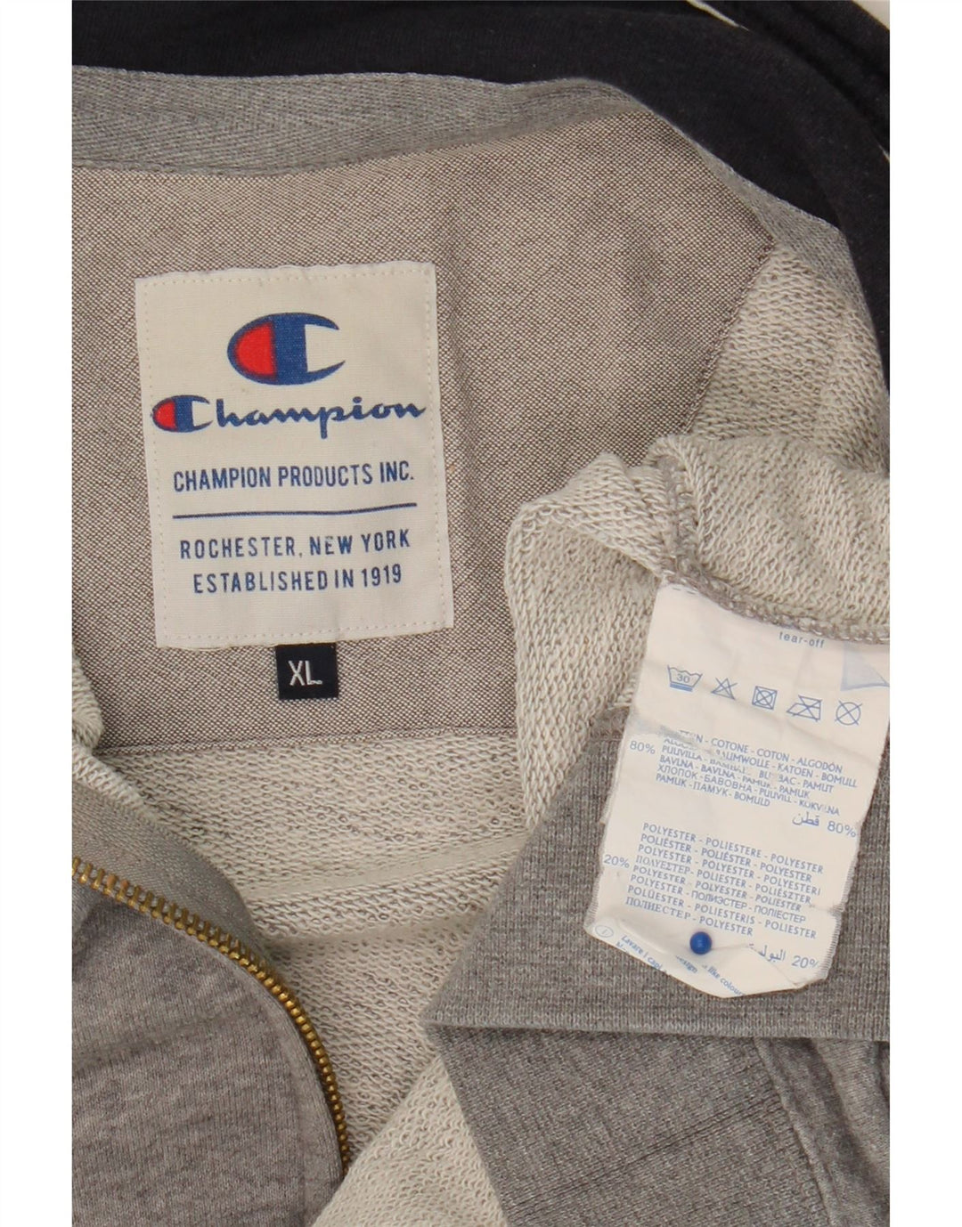 Ανδρική φόρμα CHAMPION Top Jacket XL Γκρι βαμβακερό