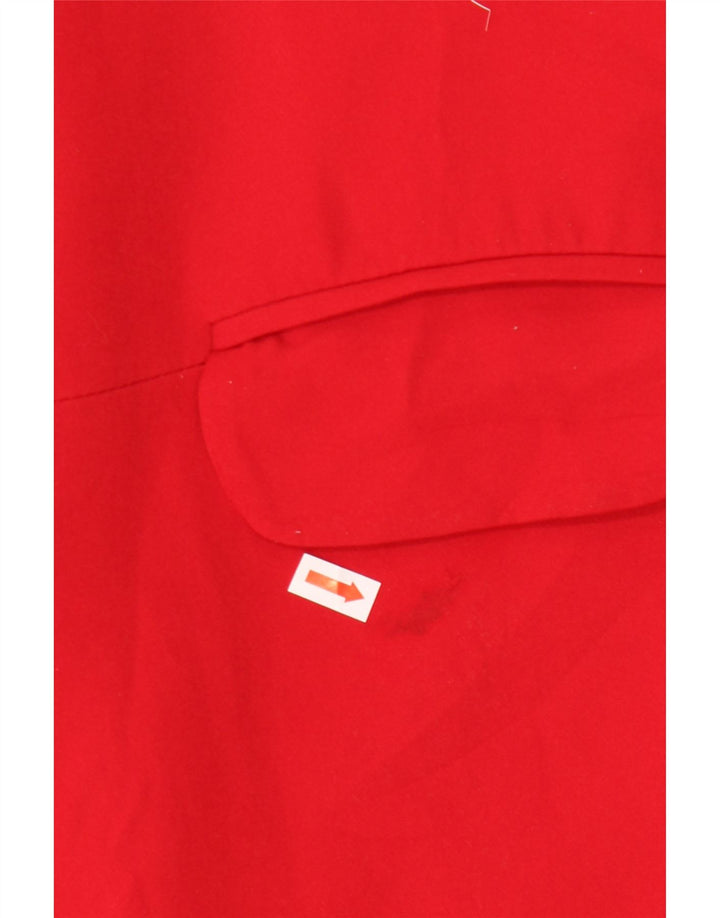Zara Γυναικείο Ανοιχτό Παλτό UK 6 XS Red Cotton