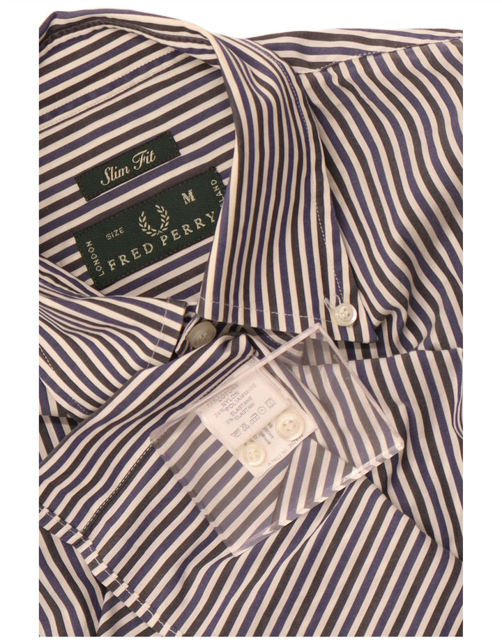 Fred Perry Ανδρικό πουκάμισο Slim Fit Βαμβακερό μεσαίο μπλε ναυτικό