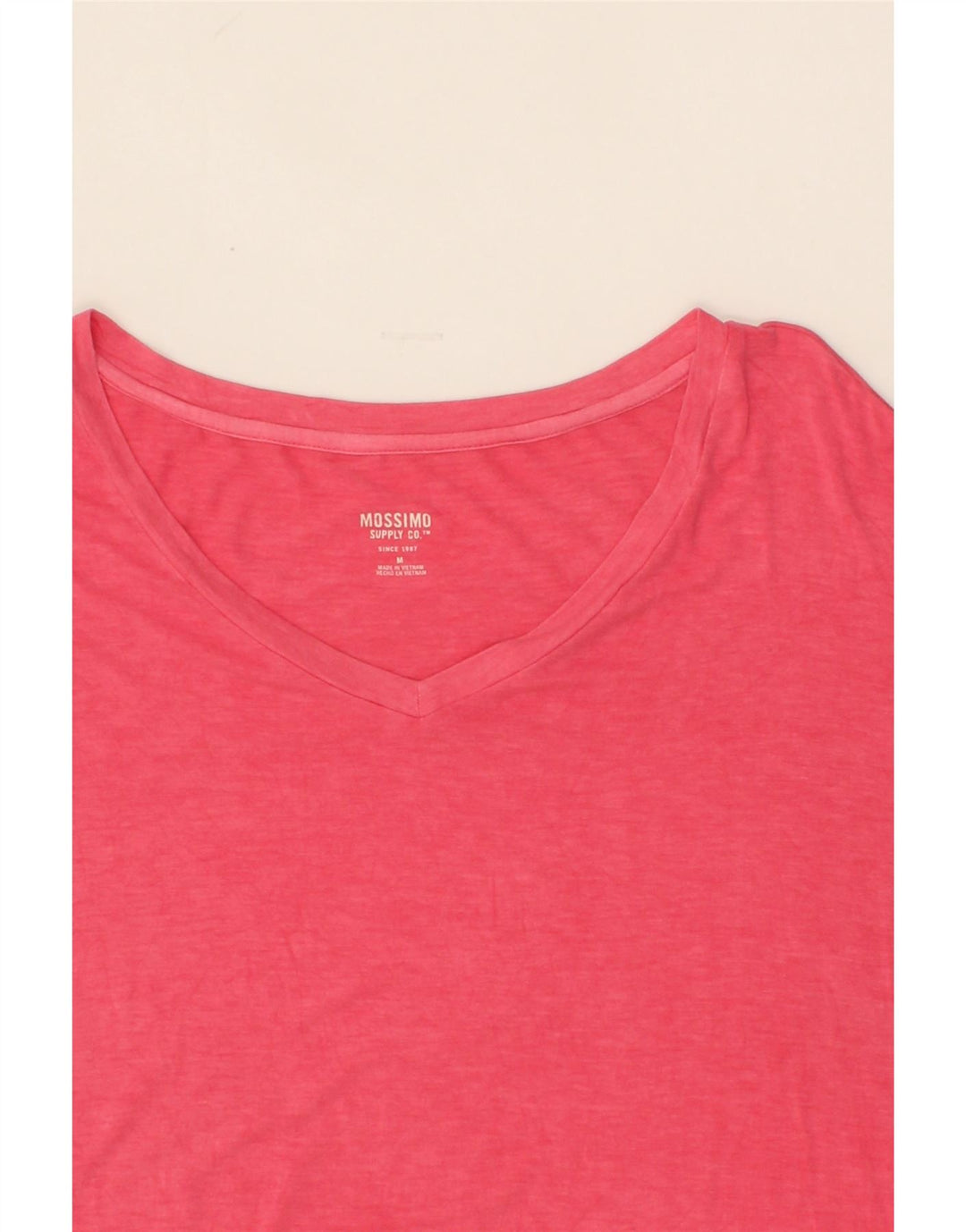 MOSSIMO Womens Blouse Top UK 14 Medium Pink Rayon Vintage Mossimo and Second-Hand Mossimo from Messina Hembry 