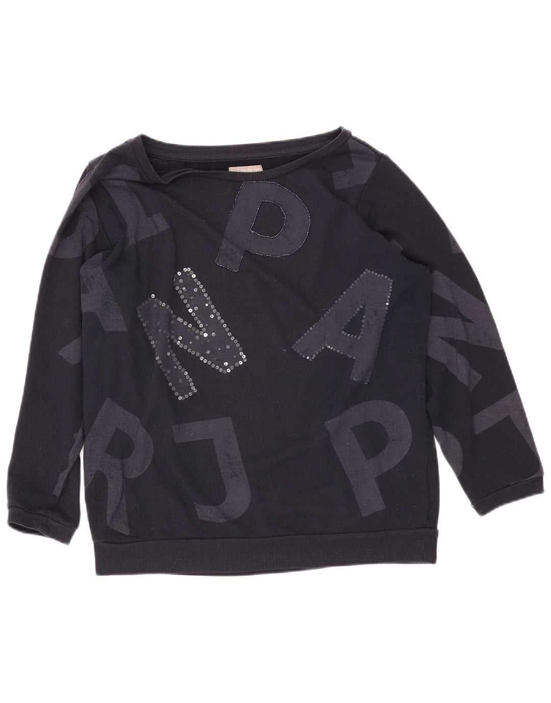 NAPAPIJRI Γυναικείο γραφικό φούτερ Jumper UK 14 Large Navy Blue