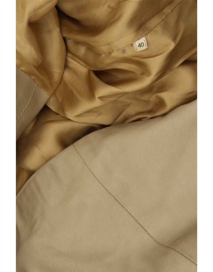 Vintage Γυναικείο Δερμάτινο Μπουφάν EU 40 Medium Beige