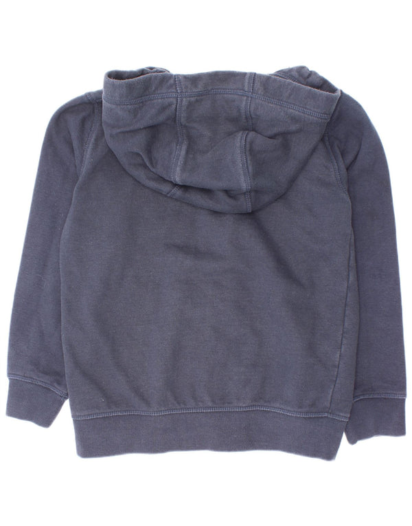 Jack Wills Boys γραφικό πουλόβερ με κουκούλα με φερμουάρ 7-8 ετών, μπλε βαμβακερό