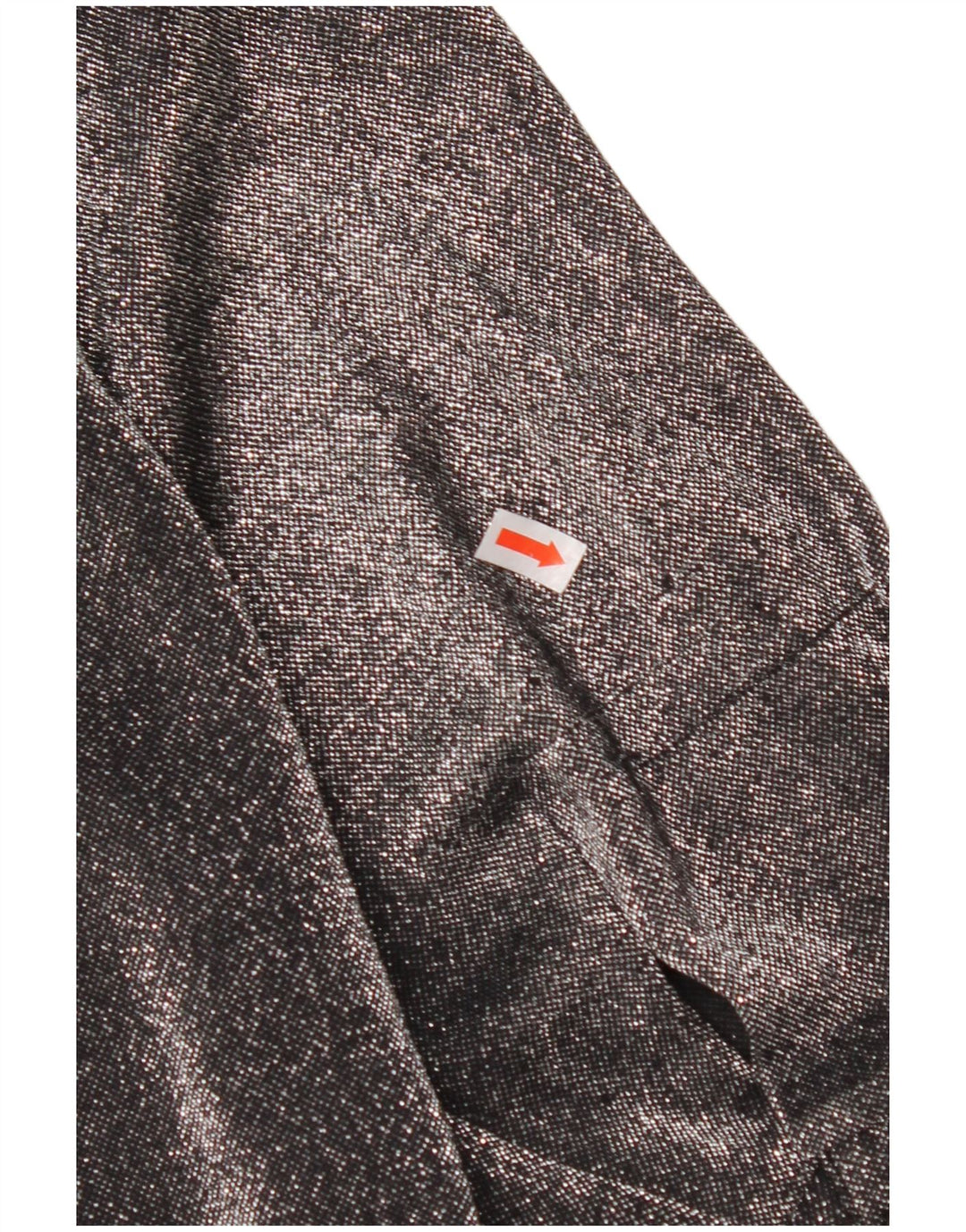 VINTAGE γυναικείο πουκάμισο υπερμεγέθη μπλούζα UK 16 Large Black flecked Polyester