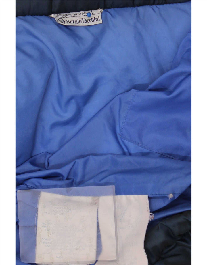 Sergio Tacchini Ανδρικό μπουφάν με κουκούλα UK 40 Large Navy Blue Polyamide