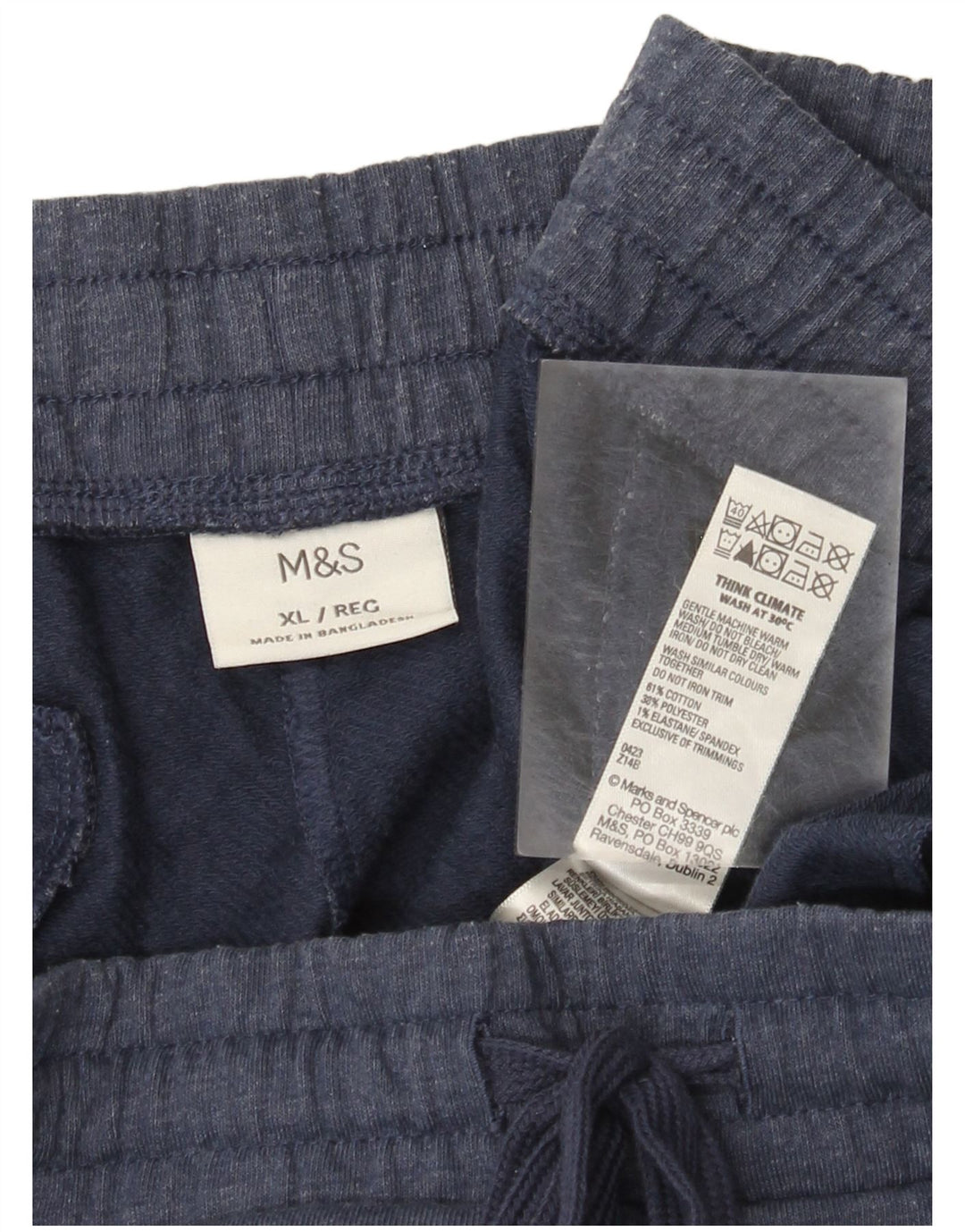 Ανδρική αθλητική φόρμα Marks & Spencer Παντελόνι XL Navy Blue Cotton