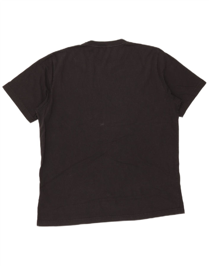 Ανδρικό γραφικό T-Shirt Diesel Top μεγάλο μαύρο βαμβακερό