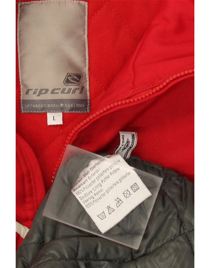 Ανδρικό μπουφάν Rip Curl UK 40 Large Red Colourblock Πολυεστέρας