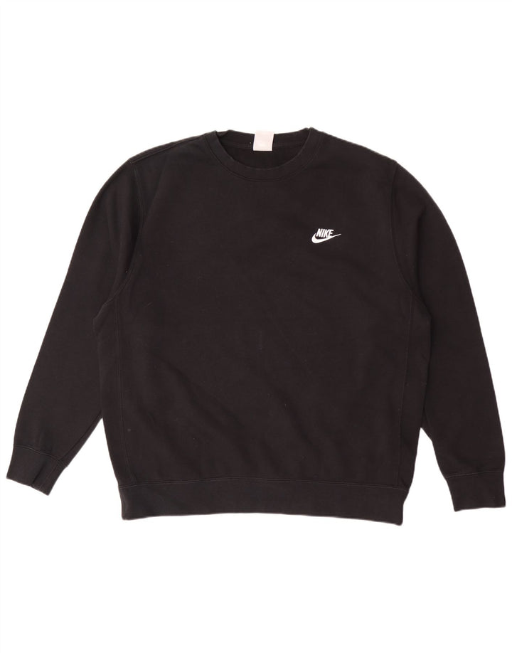 Ανδρικό φούτερ Nike Jumper μεγάλο μαύρο βαμβακερό