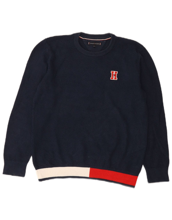 Tommy Hilfiger Boys Crew Neck Jumper πουλόβερ 11-12 ετών Navy Blue