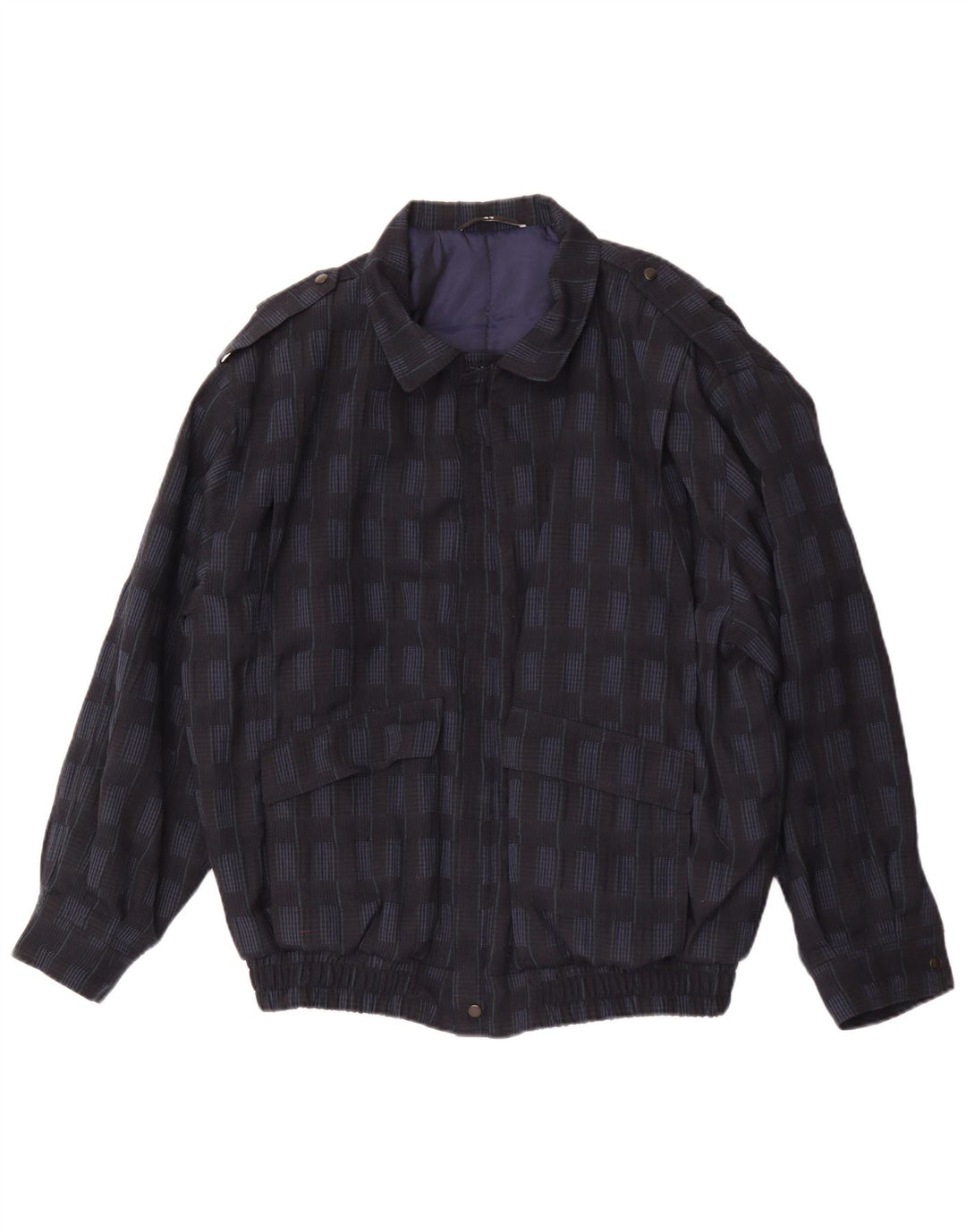Ανδρικό μπουφάν Trevira Military Bomber UK 44 2XL Navy Blue Check Polyester