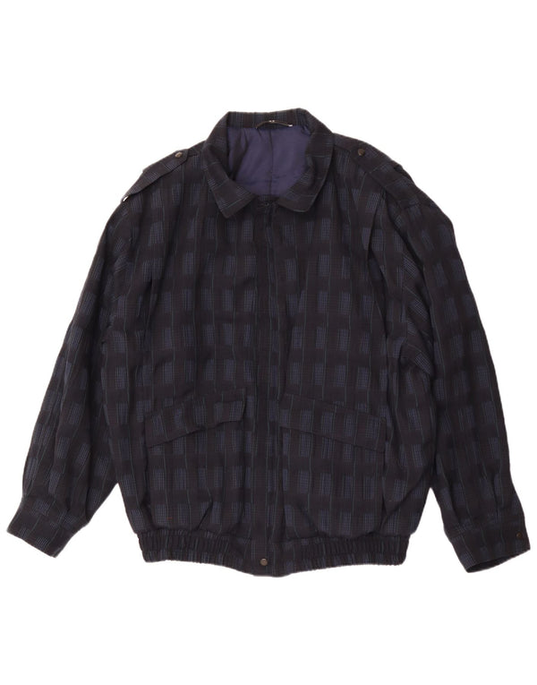 Ανδρικό μπουφάν Trevira Military Bomber UK 44 2XL Navy Blue Check Polyester