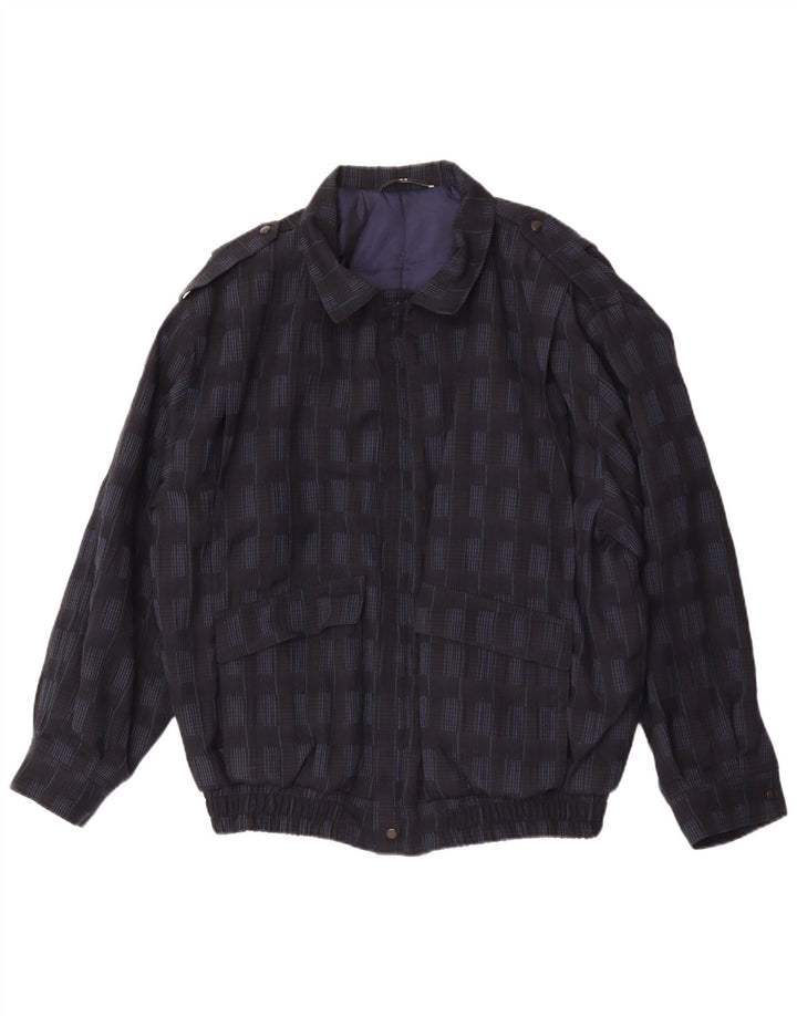 Ανδρικό μπουφάν Trevira Military Bomber UK 44 2XL Navy Blue Check Polyester